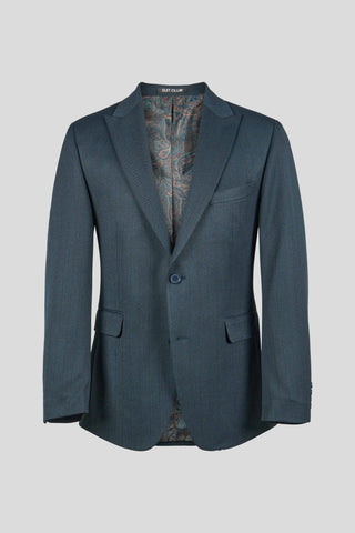 PRESTIGE petrol blazer med tern - SUIT CLUB