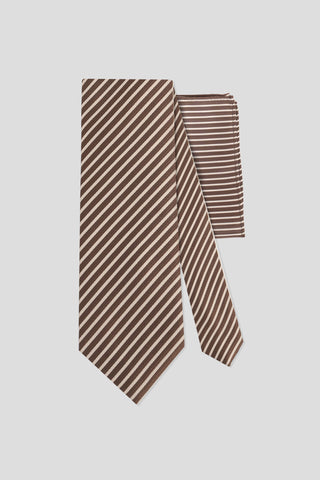 Accessory-pack (Beige og brunt stribet) - SUIT CLUB