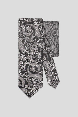 Accessory-pack (Sort & beige paisley) - SUIT CLUB
