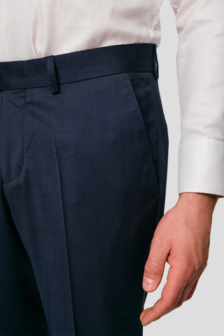 EXCLUSIVE navy jakkesæt med tern EXCLUSIVE