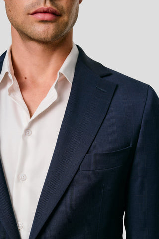 EXCLUSIVE navy jakkesæt med tern EXCLUSIVE