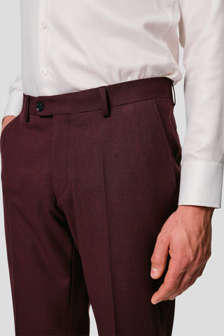 PRESTIGE bordeaux habitbukser med tern