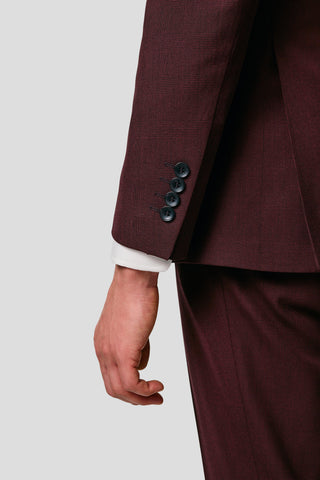 PRESTIGE bordeaux blazer med tern