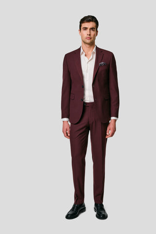 PRESTIGE bordeaux blazer med tern