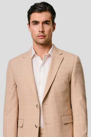 PRESTIGE sand blazer med tern