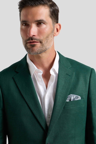 PRESTIGE racing green hør blazer PRESTIGE