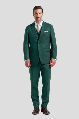 PRESTIGE racing green hør vest