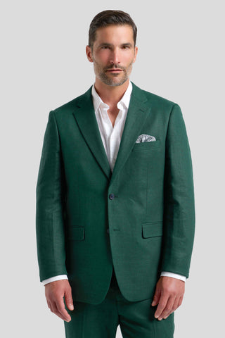 PRESTIGE racing green hør blazer PRESTIGE