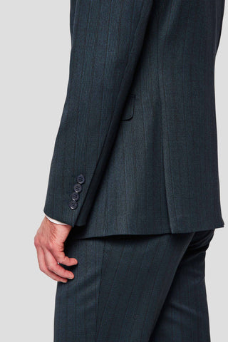 PRESTIGE petrol blazer med tern - SUIT CLUB