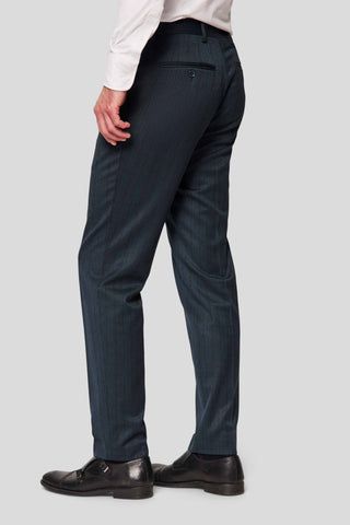 PRESTIGE petrol habitbukser med tern - SUIT CLUB