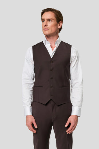 PREMIUM brunt three-piece jakkesæt PREMIUM