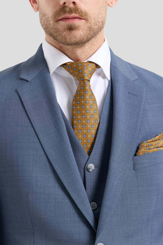 PREMIUM lyseblåt three-piece jakkesæt PREMIUM