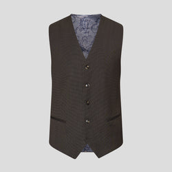 PRESTIGE braune Weste mit Streifen