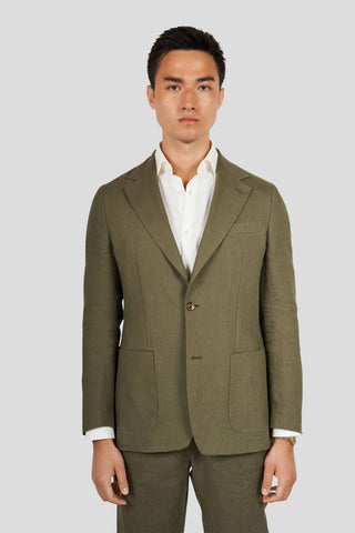 Casablanca khaki hør blazer - SUIT CLUB