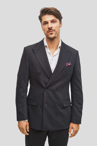 Tokyo sort dobbeltradet blazer