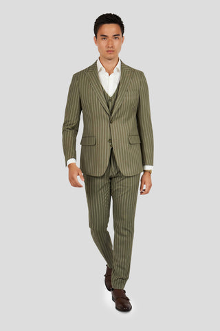 Cape Town khaki three-piece jakkesæt - SUIT CLUB