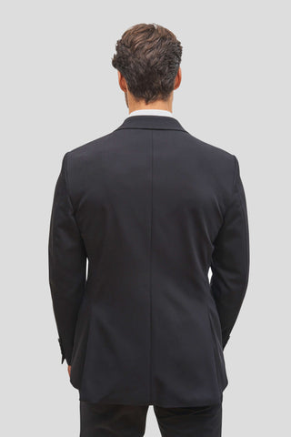 Tokyo sort dobbeltradet blazer - SUIT CLUB