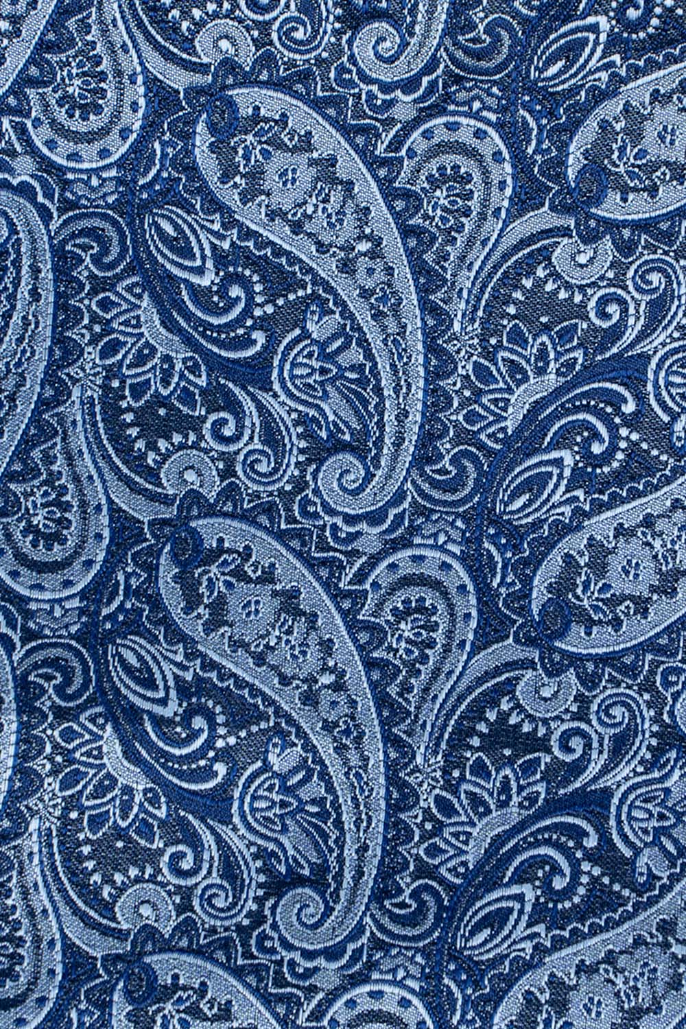 Slips & lommekluds pakke (Blå paisley) suitclub.dk