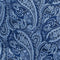 Blaues Einstecktuch mit Paisley-Muster