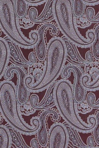 Accessory-pack (Bordeaux & grå paisley) tæt på af farver - SUIT CLUB