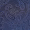 Krawatten- und Einstecktuch-Set (marineblaues Paisley)