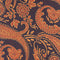 Einstecktuch in orange & blau mit Paisley