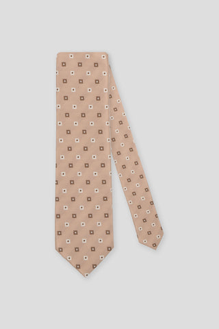 Beige blomstret slips