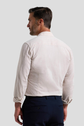 Beige hørskjorte