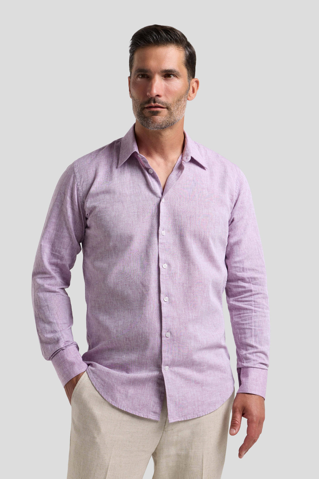 Rose hørskjorte Shirtmakers