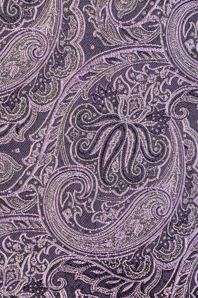 Lavendel paisley silkelommeklud