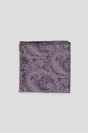 Lavendel Paisley Seideneinstecktuch