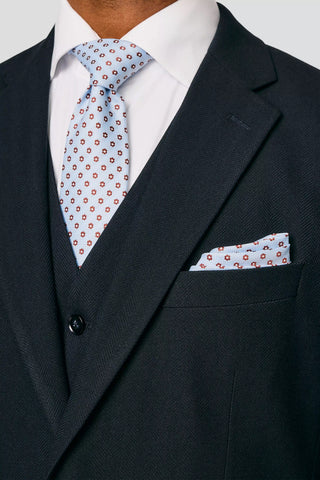 Slips & lommekluds pakke (Lyseblåt blomstret) suitclub.dk