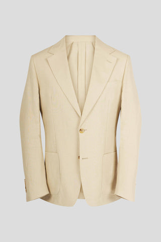 Sahara beige hør blazer - SUIT CLUB