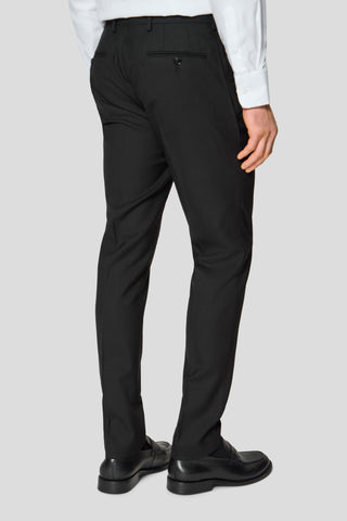 PREMIUM sort three-piece jakkesæt med sildeben PREMIUM