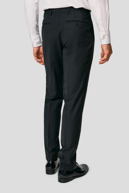 PREMIUM navy velour smoking jakkesæt PREMIUM