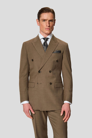 PREMIUM stone dobbeltradet blazer