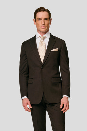 PRESTIGE brauner Blazer mit Streifen