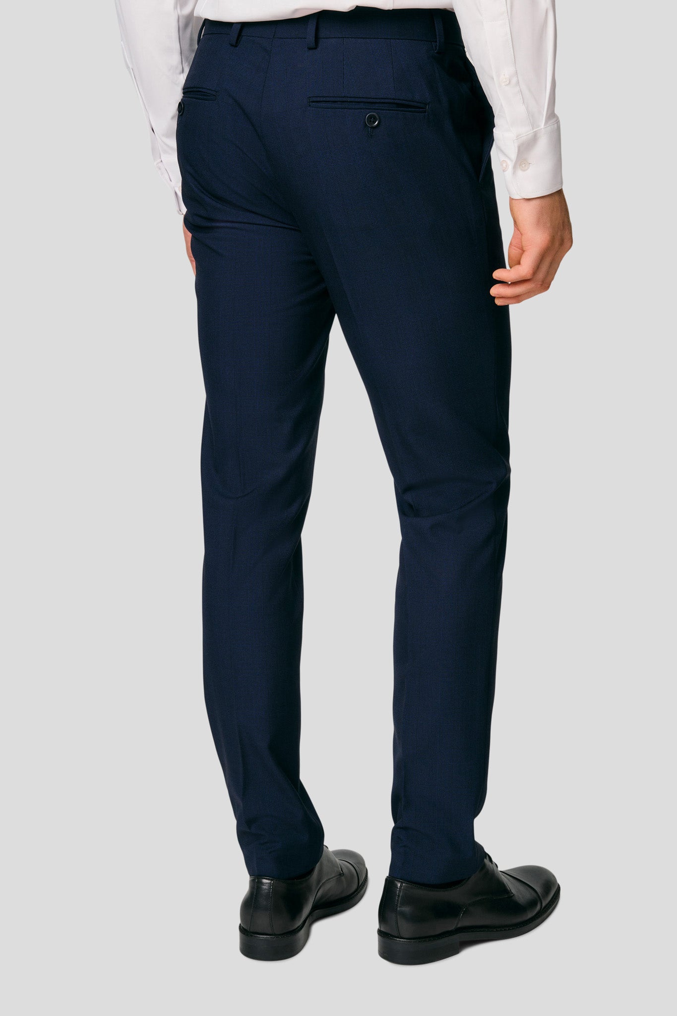 PRESTIGE navy habitbukser med tern MBO