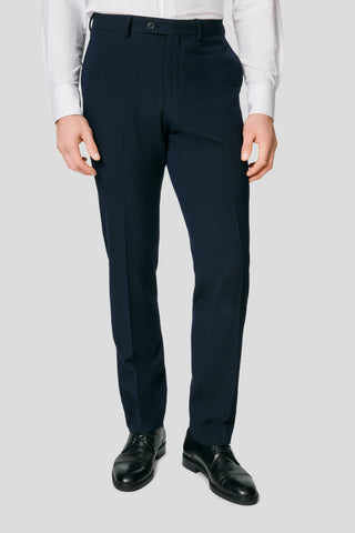 PRESTIGE blåt jakkesæt i seersucker PRESTIGE