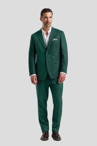 PRESTIGE racing green hørjakkesæt