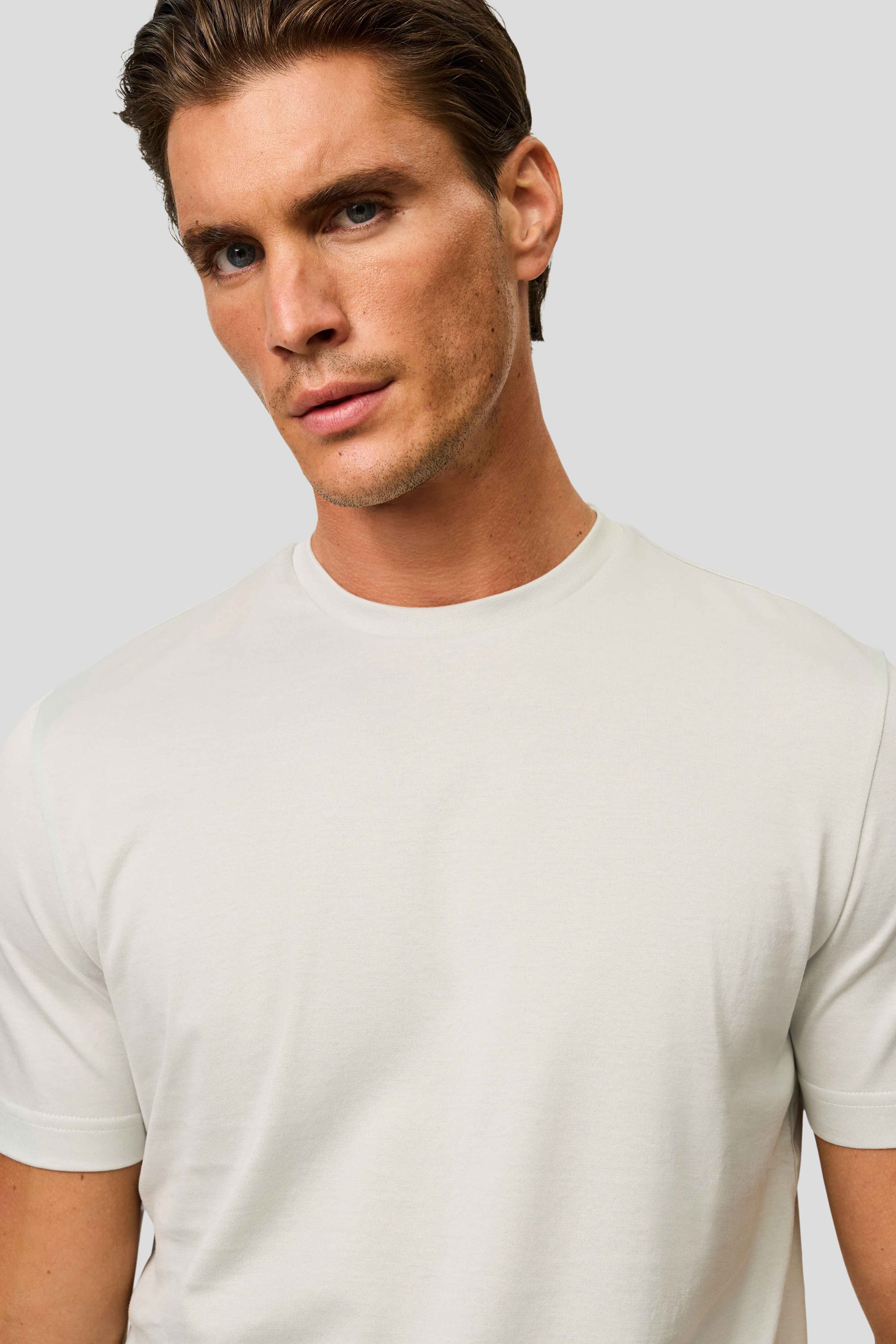 Lys grå T-shirt SUIT CLUB