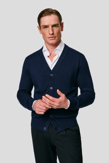 Navy cardigan