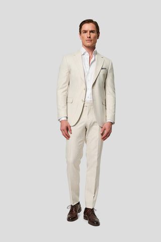 PRESTIGE off-white hør jakkesæt - SUIT CLUB