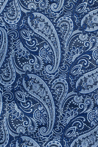 Blå paisley slips