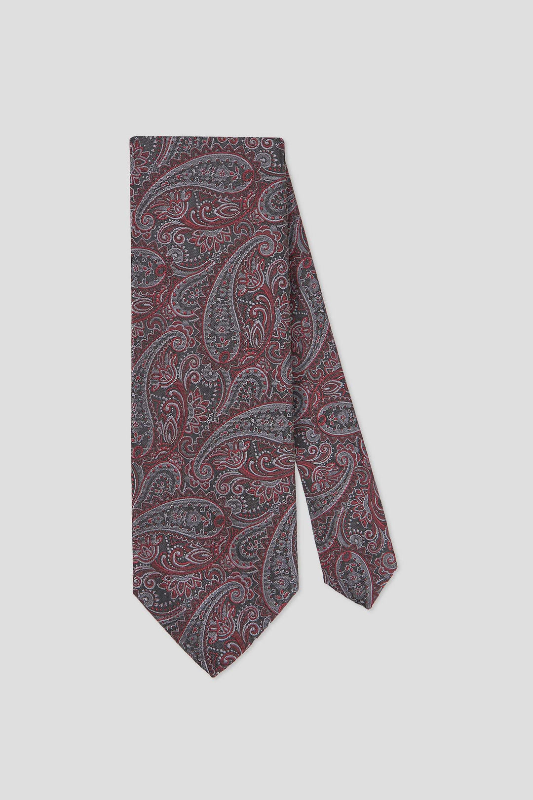 sort & rød paisley slips PVD