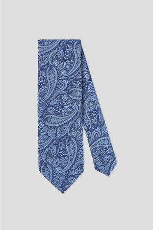 Blaue Paisley-Krawatte