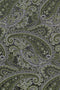 Slips & lommekluds pakke (grøn & hvid paisley)