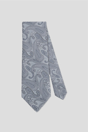 Silberne Paisley-Krawatte