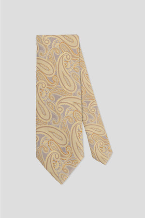 Gelbe Paisley-Krawatte
