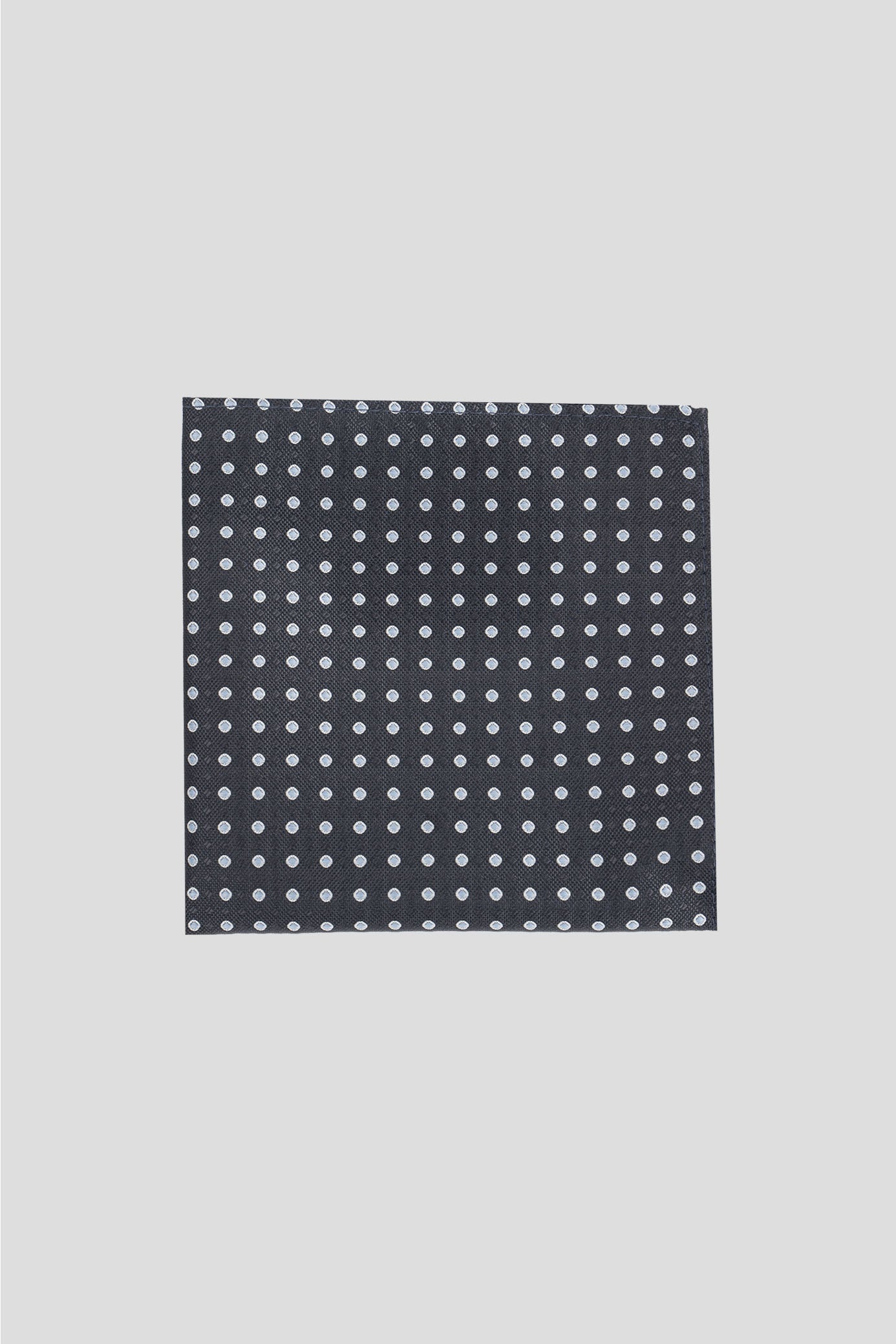 Grå lommeklud med prikker PVD